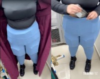 Receita Federal flagra mulher em SMI com quase R$ 90 mil em smartphones escondidos sob a roupa Receita Federal flagra mulher em SMI com quase R$ 90 mil em smartphones escondidos sob a roupa