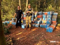 Inteligência da Policia Nacional apreendem maconha nas margens do paraguaio do Lago Itaipu Inteligência da Policia Nacional apreendem maconha nas margens do paraguaio do Lago Itaipu