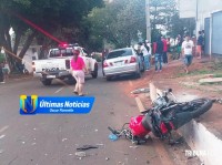Jovem motociclista morre após ser atropelado por carro em Presidente Franco no Paraguai Jovem motociclista morre após ser atropelado por carro em Presidente Franco no Paraguai