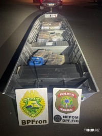 Integração entre BPFRON e PF resulta na apreensão de 565 Kg de maconha em Foz do Iguaçu Integração entre BPFRON e PF resulta na apreensão de 565 Kg de maconha em Foz do Iguaçu