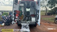Motociclista fica gravemente ferido após colisão com carro em Santa Helena Motociclista fica gravemente ferido após colisão com carro em Santa Helena