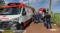 Motociclista fica gravemente ferido após colisão com carro em Santa Helena Motociclista fica gravemente ferido após colisão com carro em Santa Helena