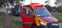 Quatro passageiros ficam feridos após queda dentro de ônibus do transporte coletivo no Jardim Patriarca em Foz do Iguaçu Quatro passageiros ficam feridos após queda dentro de ônibus do transporte coletivo no Jardim Patriarca em Foz do Iguaçu