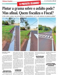Pintar a grama sobre o asfalto pode? Mas afinal. Quem fiscaliza o Fiscal? Pintar a grama sobre o asfalto pode? Mas afinal. Quem fiscaliza o Fiscal?