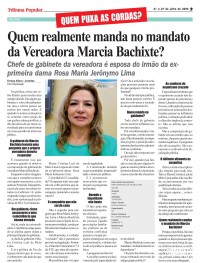 Quem realmente manda no mandato da Vereadora Marcia Bachixte? Quem realmente manda no mandato da Vereadora Marcia Bachixte?