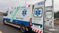 Motociclista é socorrido pelo Siate após colisão no viaduto da Av. Costa e Silva Motociclista é socorrido pelo Siate após colisão no viaduto da Av. Costa e Silva