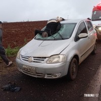 Idoso morre em grave acidente na PR-495 em Missal Idoso morre em grave acidente na PR-495 em Missal
