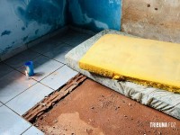 Casa onde ocorreu duplo homicídio, seguido de ocultação de cadáver é periciada Casa onde ocorreu duplo homicídio, seguido de ocultação de cadáver é periciada