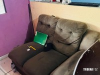Casa onde ocorreu duplo homicídio, seguido de ocultação de cadáver é periciada Casa onde ocorreu duplo homicídio, seguido de ocultação de cadáver é periciada