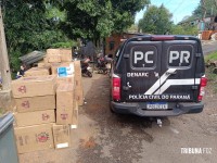 Denúncia de tráfico de drogas leva DENARC a apreender 50 caixas de cigarros contrabandeados em Foz do Iguaçu Denúncia de tráfico de drogas leva DENARC a apreender 50 caixas de cigarros contrabandeados em Foz do Iguaçu