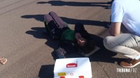Motociclista é socorrida pelo Siate após colisão defronte ao Hotel Mabu Motociclista é socorrida pelo Siate após colisão defronte ao Hotel Mabu