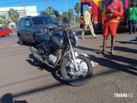 Motociclista é socorrida pelo Siate após colisão defronte ao Hotel Mabu Motociclista é socorrida pelo Siate após colisão defronte ao Hotel Mabu