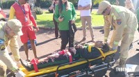 Motociclista é socorrida pelo Siate após colisão defronte ao Hotel Mabu Motociclista é socorrida pelo Siate após colisão defronte ao Hotel Mabu