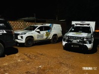 Homem é executado a tiros no Gleba Guarani e suspeitos são presos minutos após o crime em Foz do Iguaçu Homem é executado a tiros no Gleba Guarani e suspeitos são presos minutos após o crime em Foz do Iguaçu