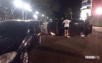 Motorista embriagado causa acidente com vários veículos em Ciudad del Este e é preso após tentar fugir Motorista embriagado causa acidente com vários veículos em Ciudad del Este e é preso após tentar fugir