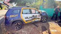 Viatura da Guarda Municipal provoca acidente de trânsito durante perseguição a moto no centro de Foz do Iguaçu Viatura da Guarda Municipal provoca acidente de trânsito durante perseguição a moto no centro de Foz do Iguaçu