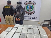 Vinte tabletes de cocaína é apreendido em caminhão em Los Cedrales no Paraguai Vinte tabletes de cocaína é apreendido em caminhão em Los Cedrales no Paraguai