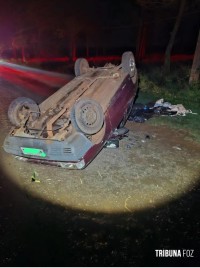Motorista que morreu após capotamento na PR-488 em Santa Helena é identificado Motorista que morreu após capotamento na PR-488 em Santa Helena é identificado