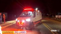 Forte colisão entre dois veículos deixa homem ferido na PR-495 em Santa Helena Forte colisão entre dois veículos deixa homem ferido na PR-495 em Santa Helena