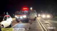 Forte colisão entre dois veículos deixa homem ferido na PR-495 em Santa Helena Forte colisão entre dois veículos deixa homem ferido na PR-495 em Santa Helena