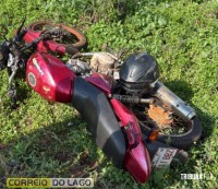 Homem é encontrado desacordado ao lado de moto com placas do Paraguai na PR-495, em Missal Homem é encontrado desacordado ao lado de moto com placas do Paraguai na PR-495, em Missal