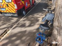 Idoso de 76 anos fica ferido após colisão entre bicicleta e saveiro em Marechal Cândido Rondon Idoso de 76 anos fica ferido após colisão entre bicicleta e saveiro em Marechal Cândido Rondon