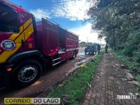 Fiat Strada apresenta princípio de incêndio após falha mecânica em Santa Helena Fiat Strada apresenta princípio de incêndio após falha mecânica em Santa Helena