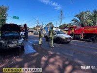 Fiat Strada apresenta princípio de incêndio após falha mecânica em Santa Helena Fiat Strada apresenta princípio de incêndio após falha mecânica em Santa Helena