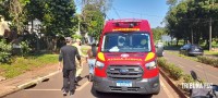 Passageira de moto é socorrida pelo Siate após queda na Av. General Meira Passageira de moto é socorrida pelo Siate após queda na Av. General Meira