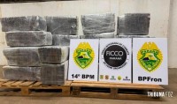 Ação integrada apreende mais de 730 quilos de maconha em caminhão na BR-277 em Foz do Iguaçu Ação integrada apreende mais de 730 quilos de maconha em caminhão na BR-277 em Foz do Iguaçu