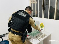 ROCAM encontra cocaína e maconha pronta para venda durante incursão na Comunidade da Guarda Mirim ROCAM encontra cocaína e maconha pronta para venda durante incursão na Comunidade da Guarda Mirim