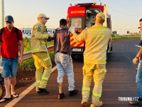 Ciclista é atropelado por motocicleta no viaduto da BR-277 em Foz do Iguaçu Ciclista é atropelado por motocicleta no viaduto da BR-277 em Foz do Iguaçu