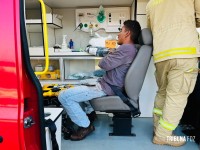 Ciclista é atropelado por motocicleta no viaduto da BR-277 em Foz do Iguaçu Ciclista é atropelado por motocicleta no viaduto da BR-277 em Foz do Iguaçu