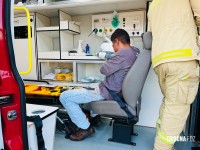 Ciclista é atropelado por motocicleta no viaduto da BR-277 em Foz do Iguaçu Ciclista é atropelado por motocicleta no viaduto da BR-277 em Foz do Iguaçu