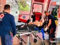 Homem fica gravemente ferido após ser baleado na cabeça no Parque Ouro Verde em Foz do Iguaçu Homem fica gravemente ferido após ser baleado na cabeça no Parque Ouro Verde em Foz do Iguaçu