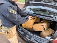 PRF apreende quase 100 quilos de maconha durante fiscalização na BR-277 em Santa Terezinha de Itaipu PRF apreende quase 100 quilos de maconha durante fiscalização na BR-277 em Santa Terezinha de Itaipu