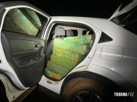 PF e PM apreendem 760,9 Kg de maconha e veículo furtado durante ação em Santa Helena PF e PM apreendem 760,9 Kg de maconha e veículo furtado durante ação em Santa Helena