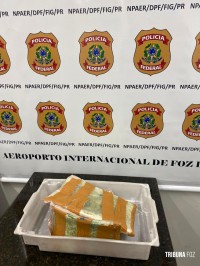 PF prende passageiro com 3 Kg de cocaína no Aeroporto de Foz do Iguaçu PF prende passageiro com 3 Kg de cocaína no Aeroporto de Foz do Iguaçu