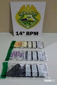 Policia Militar apreende adolescente que vendia drogas em Medianeira Policia Militar apreende adolescente que vendia drogas em Medianeira