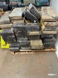 PF e PM apreendem 540 kg de maconha em embarcação no Lago de Itaipu PF e PM apreendem 540 kg de maconha em embarcação no Lago de Itaipu