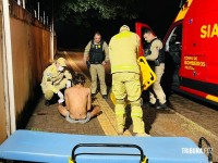 Homem é agredido e socorrido pelo Siate no Parque Monjolo Homem é agredido e socorrido pelo Siate no Parque Monjolo