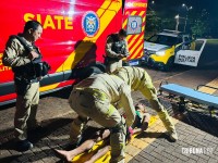 Homem é agredido e socorrido pelo Siate no Parque Monjolo Homem é agredido e socorrido pelo Siate no Parque Monjolo