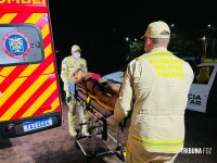 Homem é agredido e socorrido pelo Siate no Parque Monjolo Homem é agredido e socorrido pelo Siate no Parque Monjolo