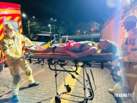 Homem é agredido e socorrido pelo Siate no Parque Monjolo Homem é agredido e socorrido pelo Siate no Parque Monjolo