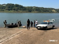 Corpo de um mulher é encontrado boiando no Rio Paraná Corpo de um mulher é encontrado boiando no Rio Paraná