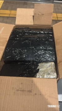 PF e PM apreendem 51,9 Kg de maconha em caminhão de encomendas PF e PM apreendem 51,9 Kg de maconha em caminhão de encomendas
