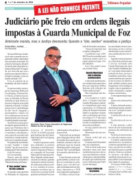 Judiciário põe freio em ordens ilegais impostas à Guarda Municipal de Foz Judiciário põe freio em ordens ilegais impostas à Guarda Municipal de Foz