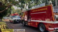 Incêndio destrói parte de residência e assusta moradores na região do Balneário Terra das Águas em Santa Helena Incêndio destrói parte de residência e assusta moradores na região do Balneário Terra das Águas em Santa Helena