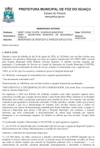 NA GUARDA MUNICIPAL, A ORDEM VIROU LEI? Memorando expõe novo capítulo de uma história que a Justiça já havia encerrado NA GUARDA MUNICIPAL, A ORDEM VIROU LEI? Memorando expõe novo capítulo de uma história que a Justiça já havia encerrado