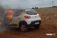 Carro pega fogo do nada e fica completamente destruído em área rural entre Foz do Iguaçu e Santa Terezinha de Itaipu Carro pega fogo do nada e fica completamente destruído em área rural entre Foz do Iguaçu e Santa Terezinha de Itaipu